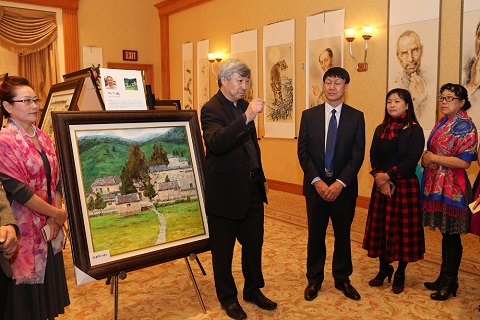 五大名畫家賭城聯展 繪筆墨丹青文化饗宴