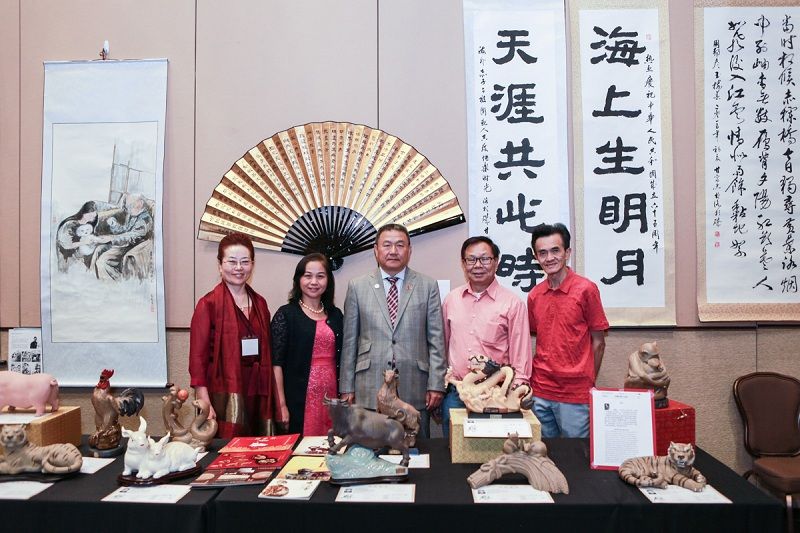 亚洲文化节艺术交流展在丽豪酒店成功展出