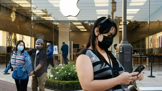 苹果零售店要求所有员工和顾客佩戴口罩