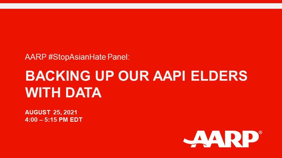 AARP從數據角度關注反亞裔仇恨問題