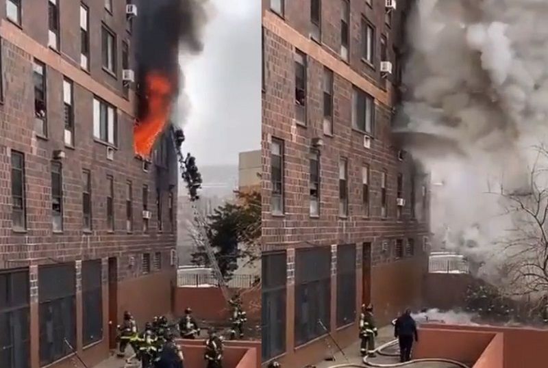 纽约公寓电暖器肇祸 恶火酿17人死63人伤 