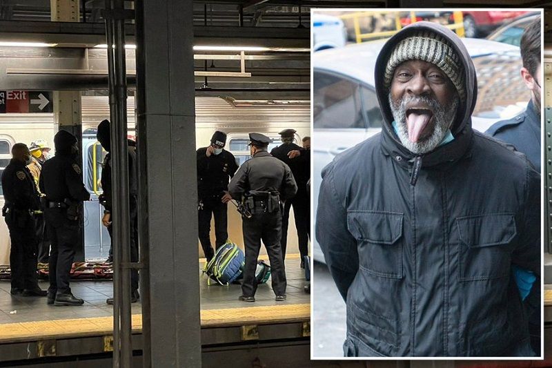 纽约游民将亚裔女推下月台 遭进站地铁撞死 