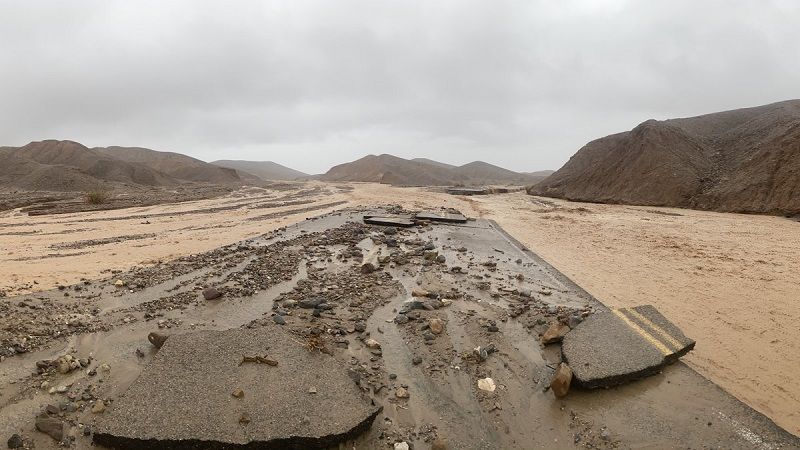 死亡谷國家公園山洪爆發 千人受困