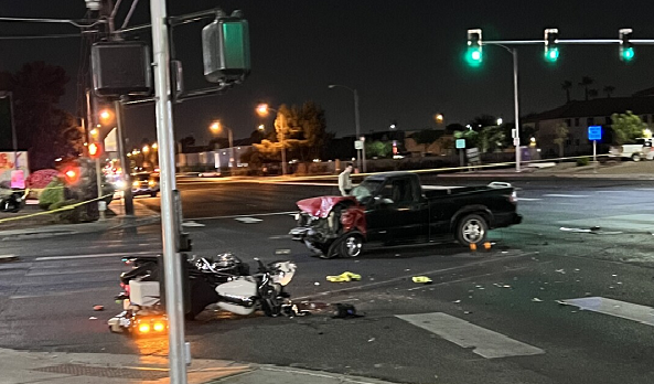 維加斯男子酒駕肇事 撞傷大都會摩托騎警
