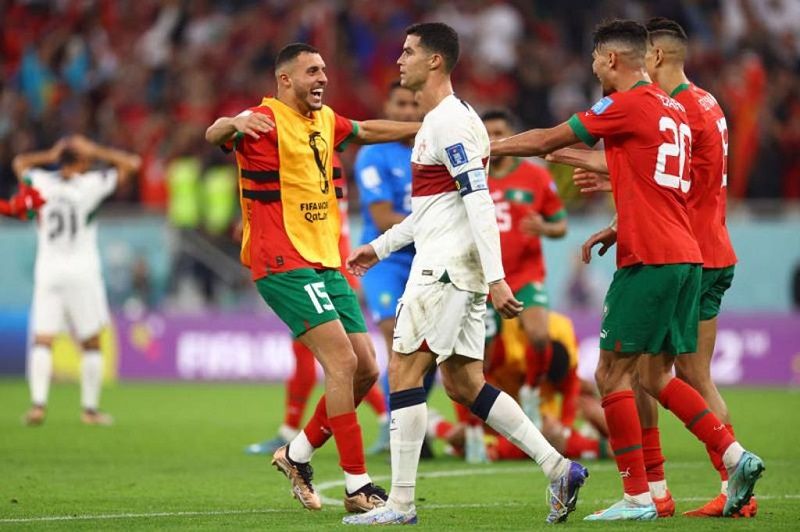 摩洛哥1比0勝葡萄牙 非洲球隊首闖4強