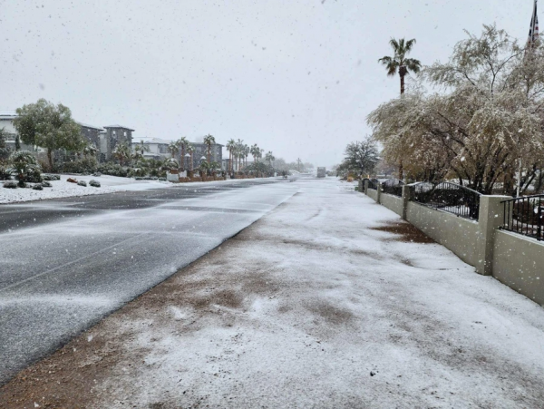 维加斯地区降雪 红岩风景区关闭 