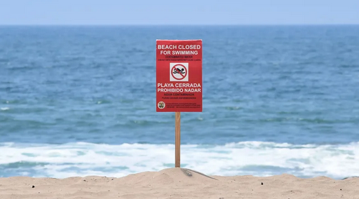细菌超标 洛杉矶所有海滩暂禁止下水