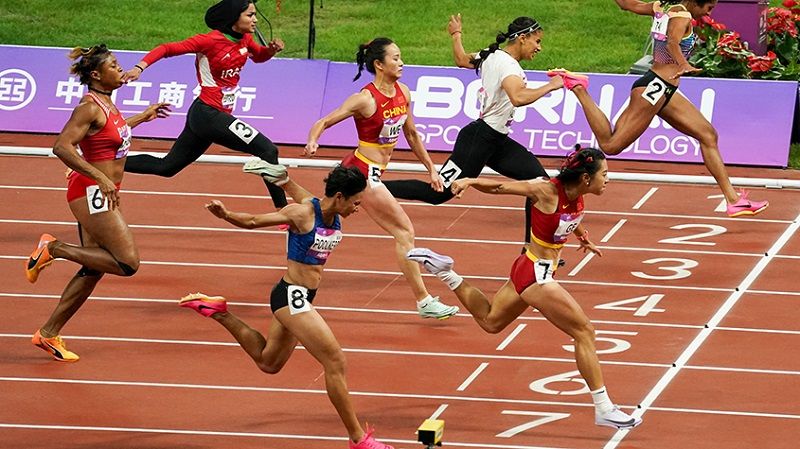 杭州亚运会 中国选手葛曼棋获得女子100米冠军
