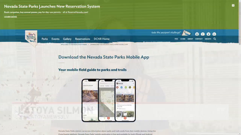 內華達州立公園推出免費新行動應用程式