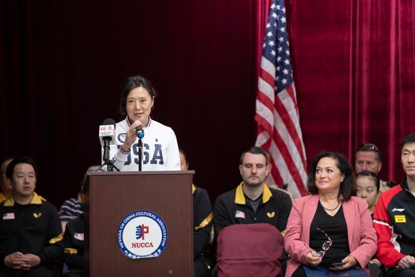 纪念中美“乒乓外交”54周年暨中美乒乓球友好交流活动 拉斯维加斯举行