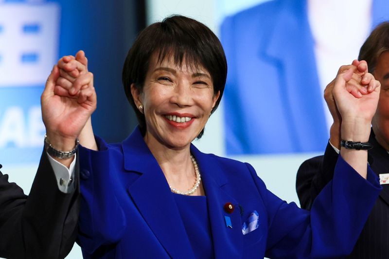 日本将出现首位女首相 高市早苗当选自民党总裁