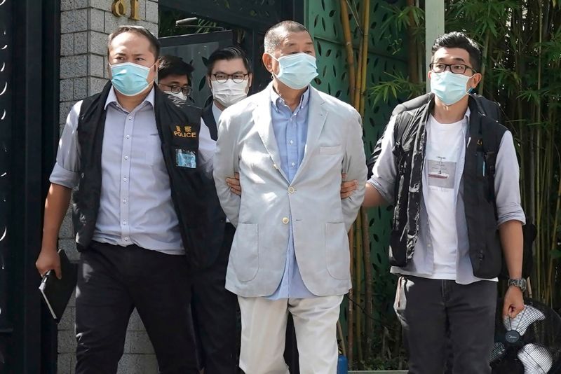黎智英涉香港國安法3罪均成立 最重恐終身監禁