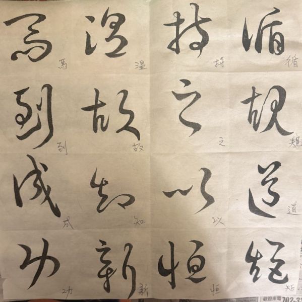 中国书法中草书介绍