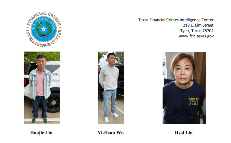 3台人德州詐騙 竊改禮品卡569萬美元即將到手