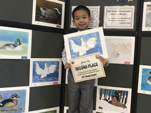 华裔小画家何宜诺 获内州绘画比赛二等奖