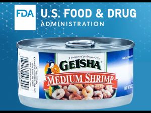 健康风险 美FDA下令召回超市出售虾罐头