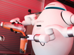 拉斯維加斯大道 首家機器人波霸奶茶店開業