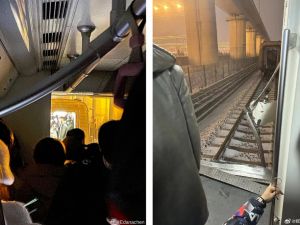北京地鐵出意外 車廂斷成2截約30多人受傷