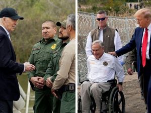 拜登川普同訪美墨邊境 移民議題隔空交火拉選票