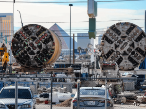 Vegas Loop 天堂路車站進行鑽孔