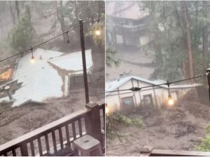 新墨西哥州暴洪 房屋遭冲走数十人受困