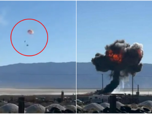 F-16C戰機「墜毀死亡谷」飛行員彈射逃生