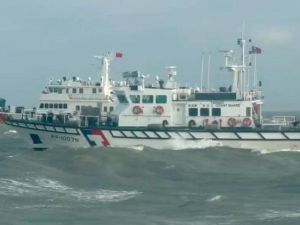 中国海警船驶入钓鱼台周边天数 破历年纪录