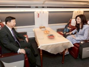 郑丽文「2026和平之旅」抵上海转赴南京 宋涛设宴接待