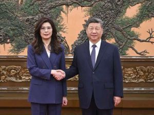 习近平在北京人民大会堂会见郑丽文