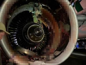 邊疆航空撞死人 引擎損壞濺血乘客滑梯逃生