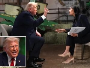 川普接受NBC专访 暴怒拔麦走人